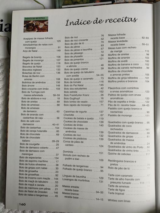 Livro de Pastelaria.Bolos,Tartes, Bolachas.