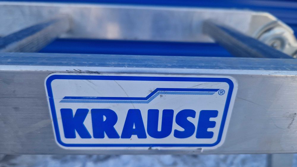drabina przegubowa z platformą roboczą 355cm aluminiowa Krause podest