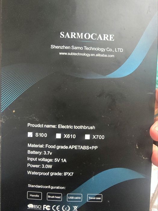 Escova de dentes elétrica SARMOCARE