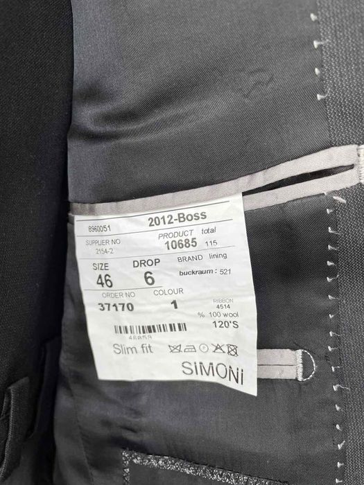 Костюм з вовни чоловічий simoni 46 розмір slim fit