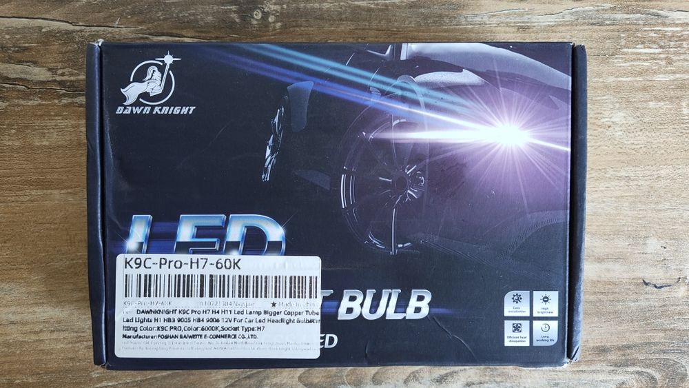 Продам LED лампи H7 DawnKnight K9C-Pro-H7