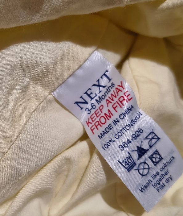 Czapka przeciwsłoneczna kapelusik Next roz. 3-6 miesięcy