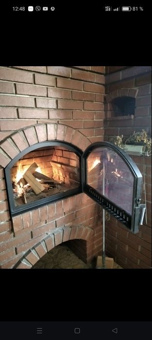 Дверца для камина со стеклом под заказ и размер дверка в камин каминна