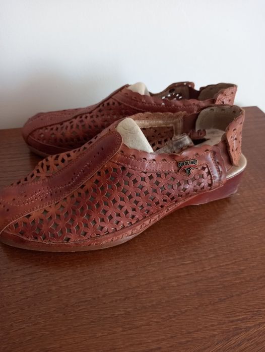 Buty skórzane hiszpańskie, naturalna skóra Rozmiar40 brąz Pikolinos.no