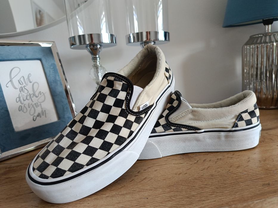 Trampki Vans 39 w kratkę platforma