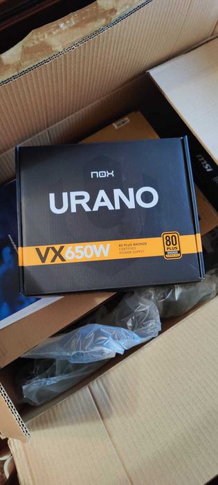 Fonte de alimentação para PC - NOX Urano VX 650W 80 Bronze 120MM PWM