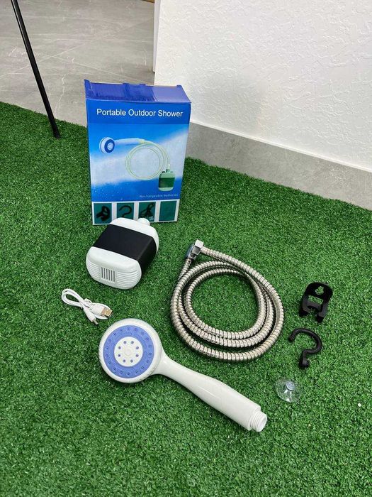 Портативний ДУШ на акумуляторі! Похідний армійський ДУШ + АКБ.