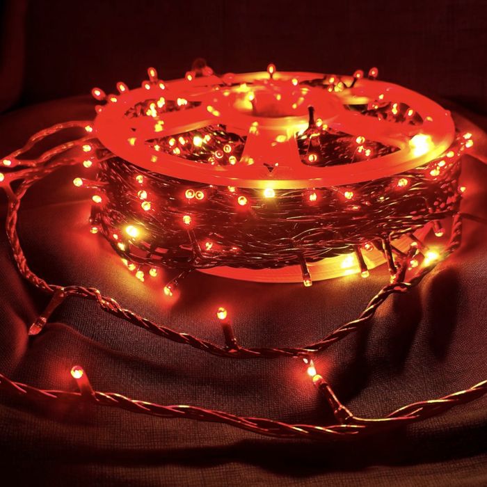 Світлодіодна нитка 50 м 500 лед IP65 чорний,білий провід ассортимент