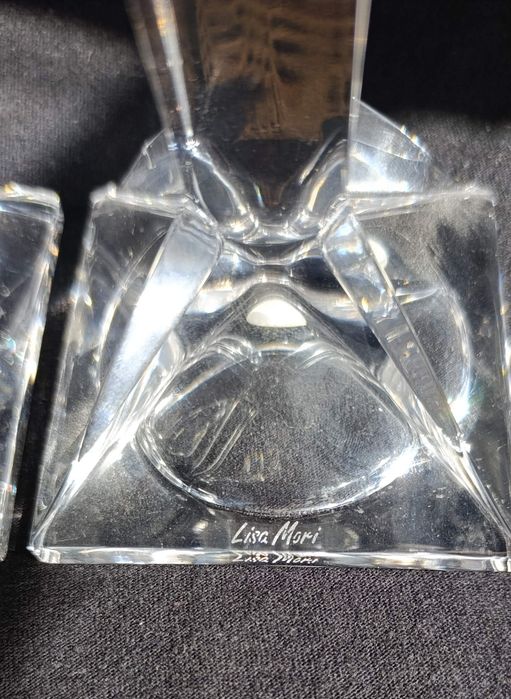 2 Castiçais Cristal