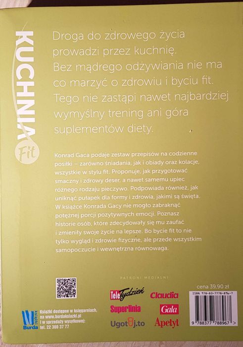 Kuchnia fit. Konrad Gaca. Książka
