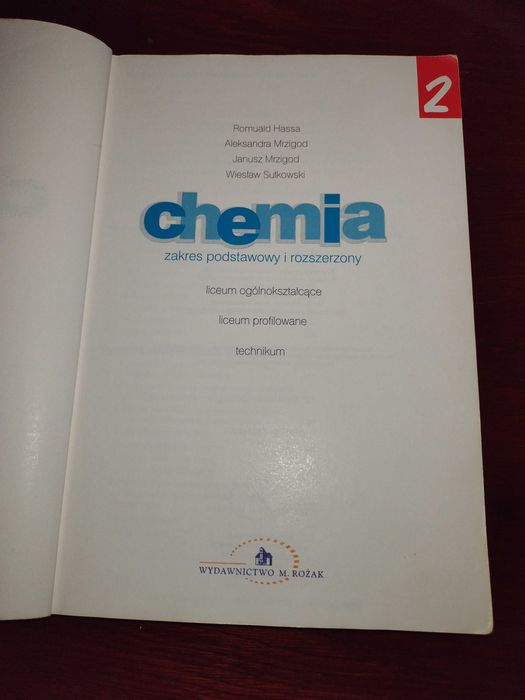 Chemia 2 podręcznik i zbiór zadań w jednym