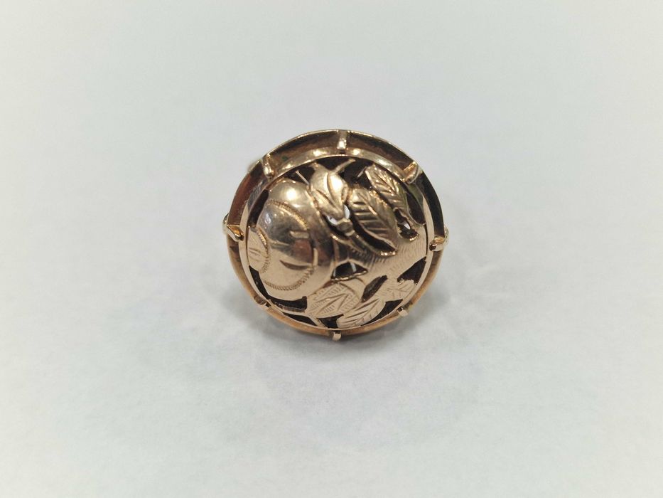 RYTOSZTUKA! Złoty pierścionek/ 585/ 11.42 gram/ R16/ Kraków 1963-86