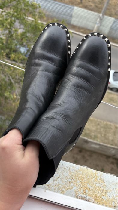 Женские сипоги натуральная кожа