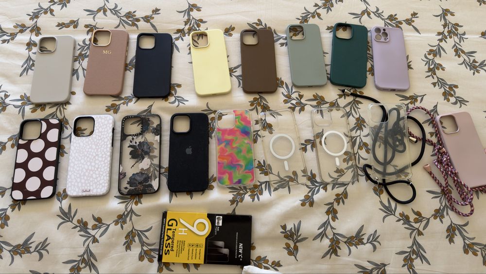 Pack de 17 capas + 2 películas anti-espia para iPhone 13 Pro Max