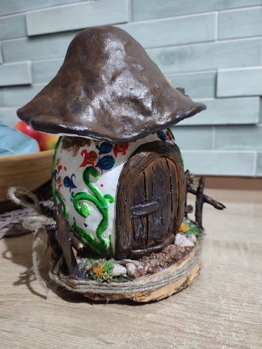 Lampka - grzybek, handmade