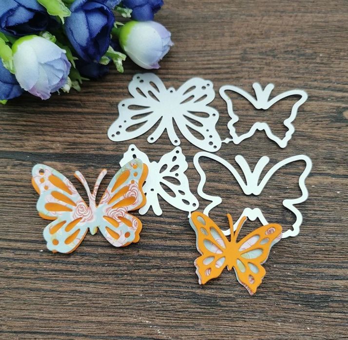 Motyl motyle wzornik wykrojnik scrapbooking zestaw big sizzix