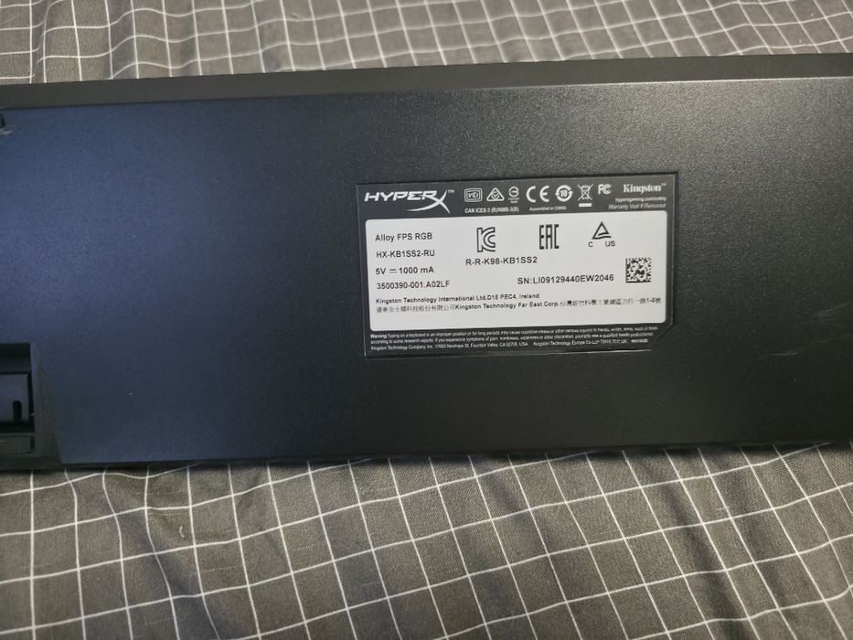 Клавіатура HyperX Alloy FPS RGB