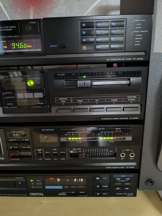 Zestaw audio SONY+ kolumny Sanyo