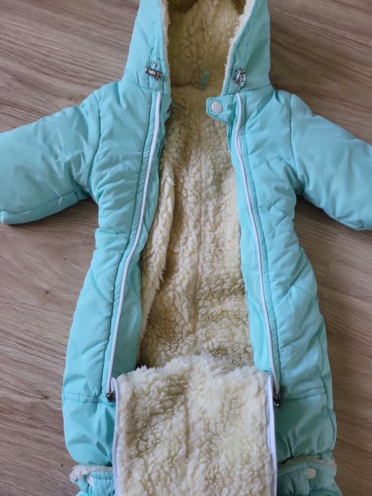 Комбінезон для новонароджених зимовий теплий на овчині