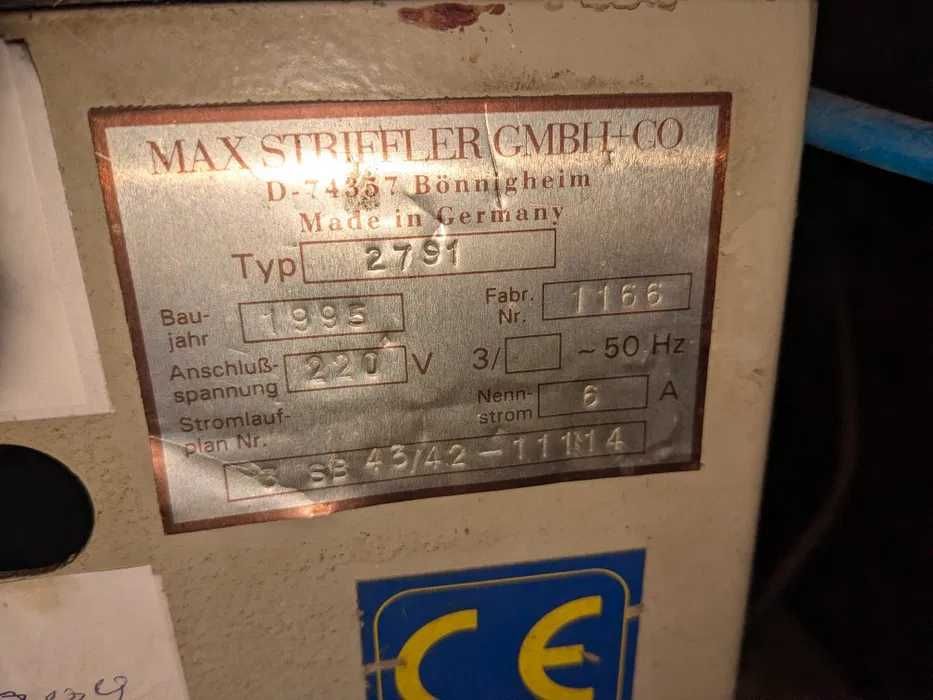 Верстат для фрезерування дренажних отворів MAX STRIFFLER 2791