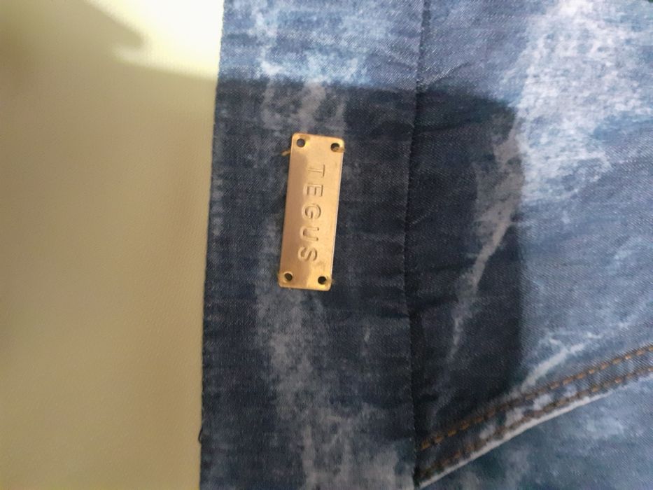 Vestido parte do peito ganga e parte saia poliester verde limão