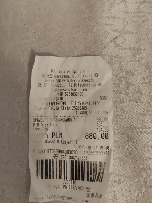 Zegarek męski Calvin Klein