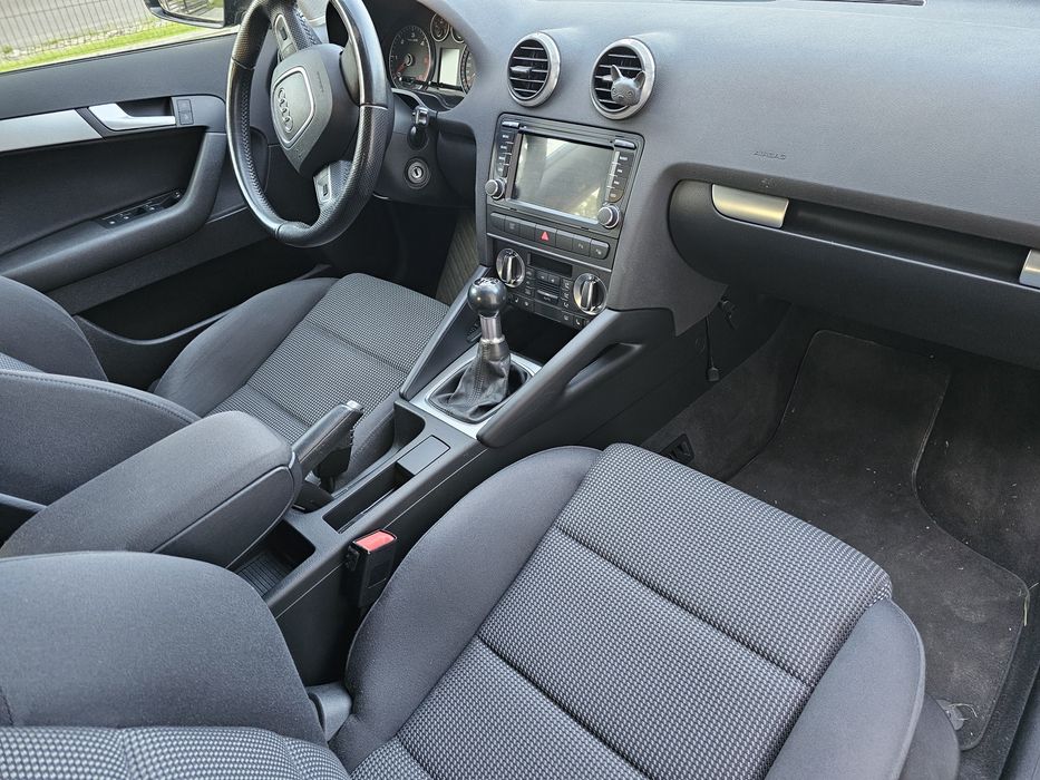 Audi A3 8p 2.0 tdi 140km, led, tempomat, sport, android