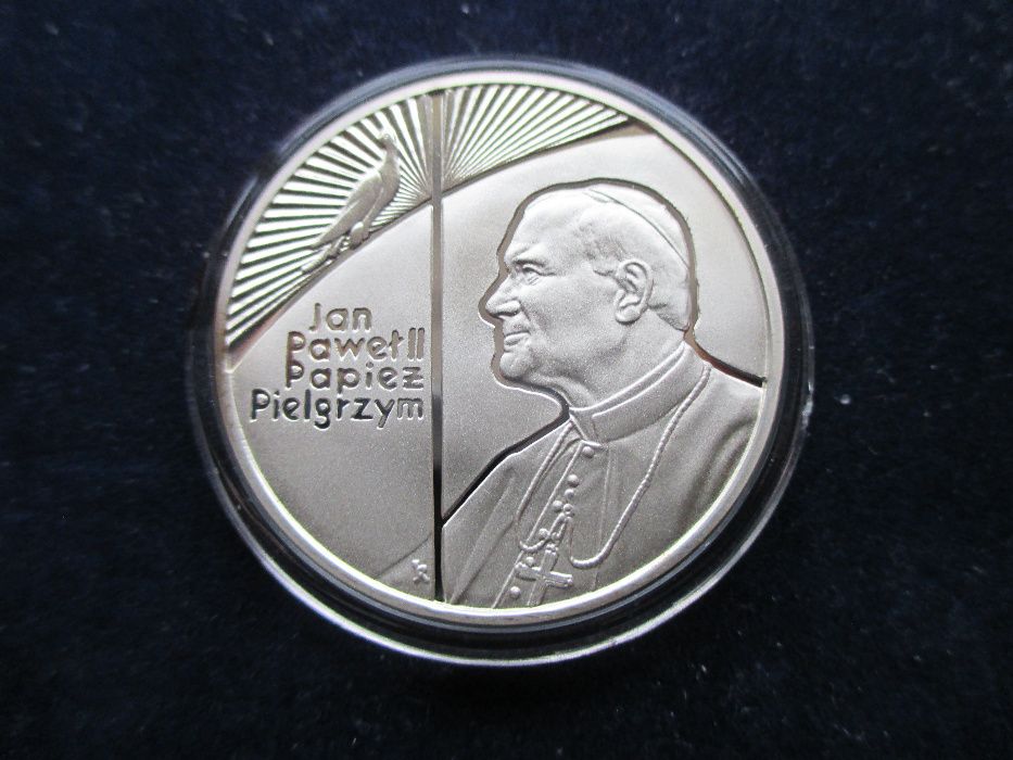 Srebrna moneta 10 zł z 1999 r. J.P.II Pielgrzym. Oryginał !!!