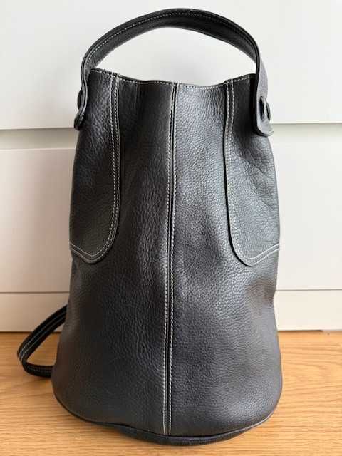 Carteira FRANZI, nova, em pele preta