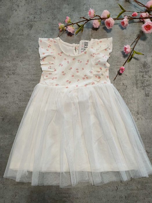 Sukienka tiulowa kwiaty 116