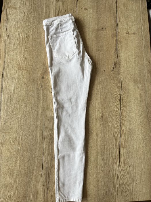 Nowe spodnie białe skinny jeans h&m 38 high waist wysoki stan