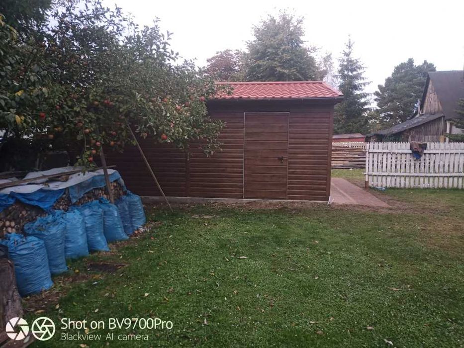 garaż drewnopodobny orzech 7x6 6x7