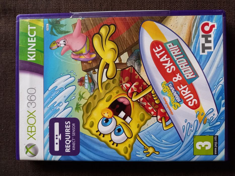 Gra Sponge Bob Surf & Skate Roadtrip na xbox 360 kinect Pan Gąbka