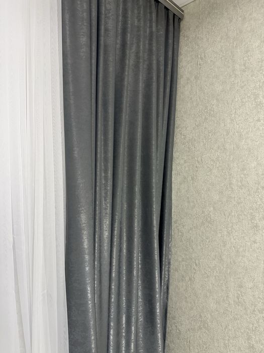 Штори,тюль сірі штори