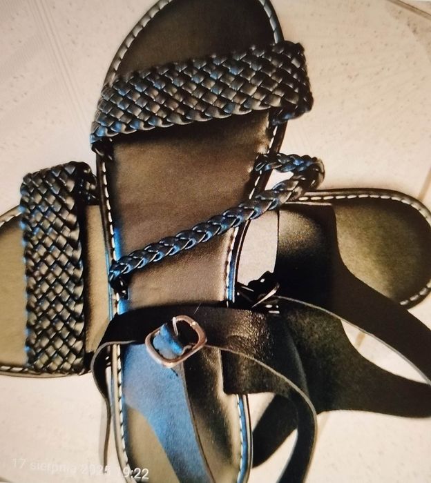 Sandały damskie czarne