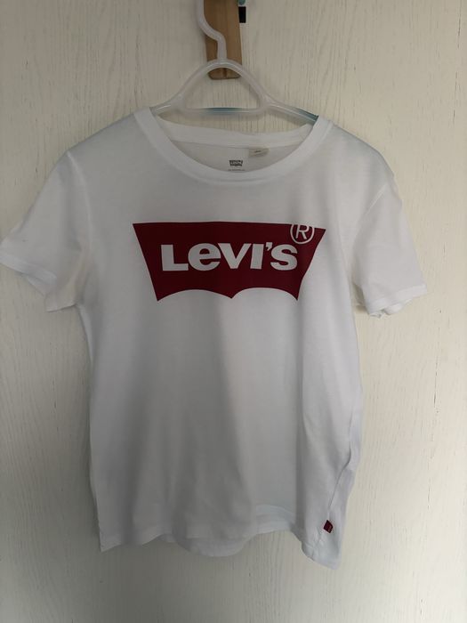 Biala bawelniana koszulka levis uniwersalna damska