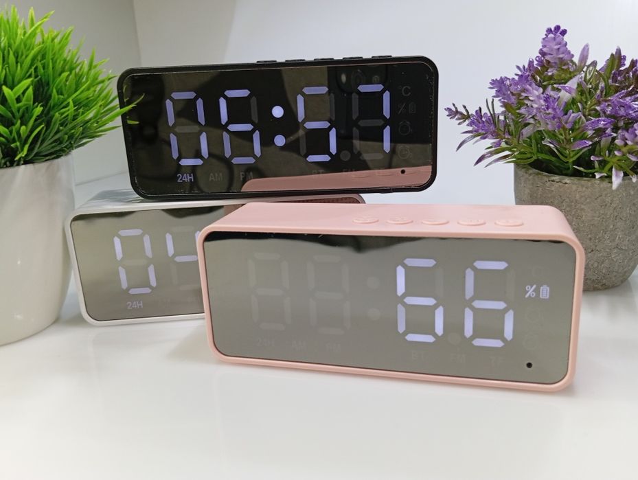 РОЗПРОДАЖ  Часы настольные / Настільний годинник блютуз / Смарт ‼️