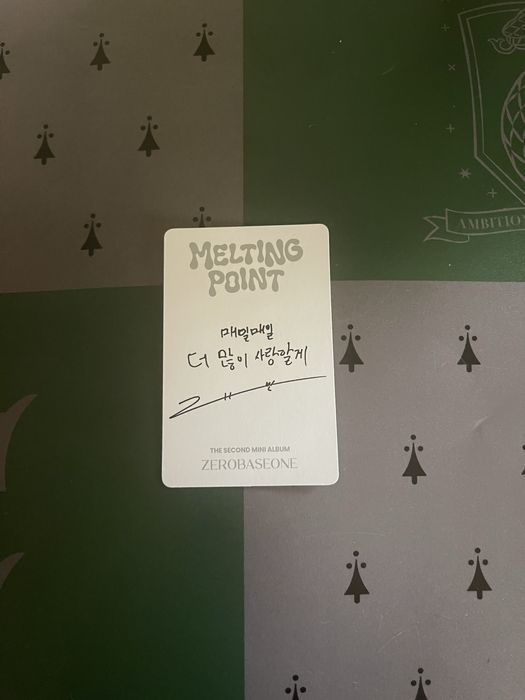 Zero base one photocard (kpop)