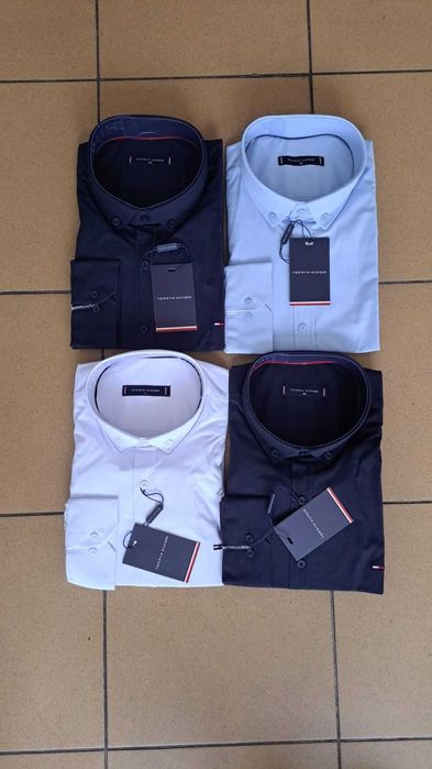 Koszula męska mały znaczek burberry boss eleganckie RL hit Premium