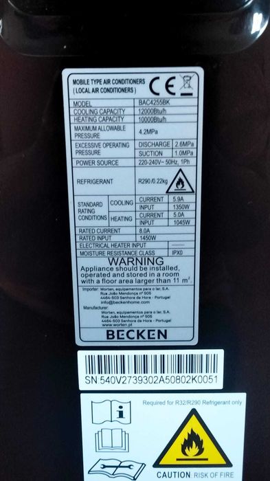 Ar condicionado Becken