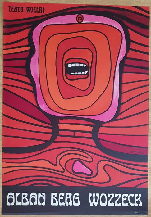 WOZZECK Jan Lenica 1964 plakat operowy 97x67cm RARE plakat PRL