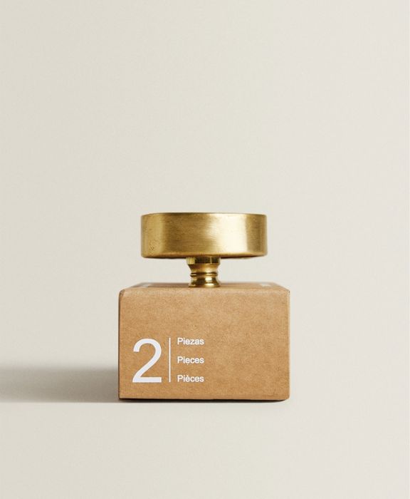 PUXADOR DE MÁRMORE REDONDO (PACK DE 2) Zara Home NOVO