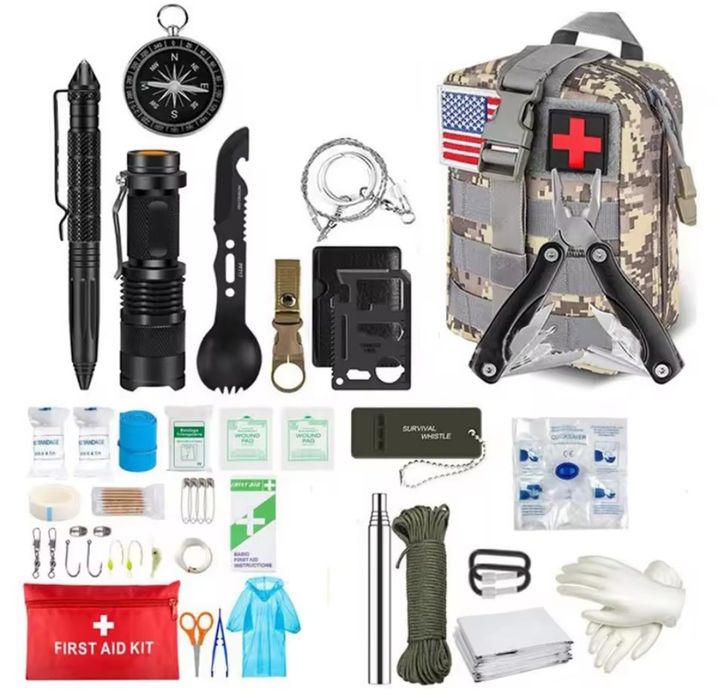 Kit de primeiros socorros/sobrevivência(NOVO)