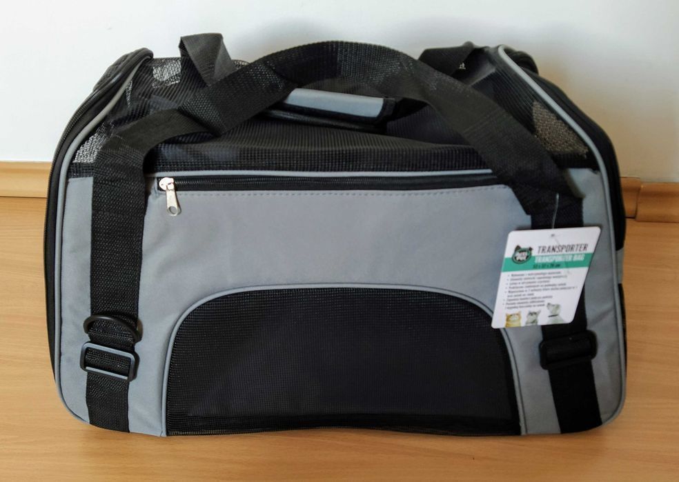 Transporter dla psa, kota, królika, torba - nowy szary