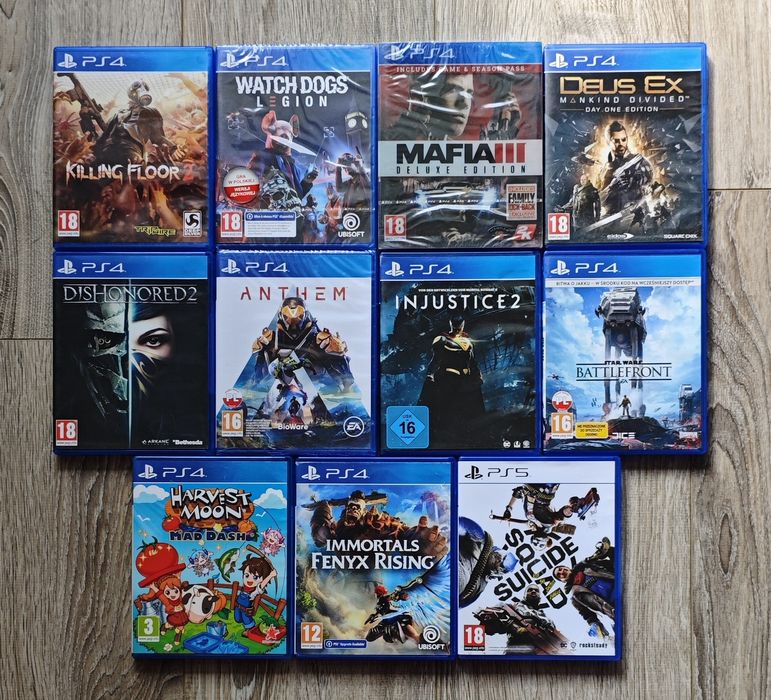 Gry Ps4 Killing Floor Watch Dogs Mafia Star Wars Injustice Street Fighter