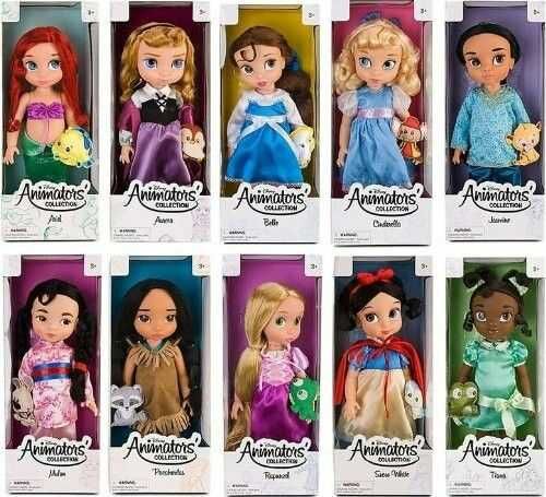 Розпродаж до 15.05!  Лялька Disney Animators Ariel, Anna, Elsa, Belle, Mulan