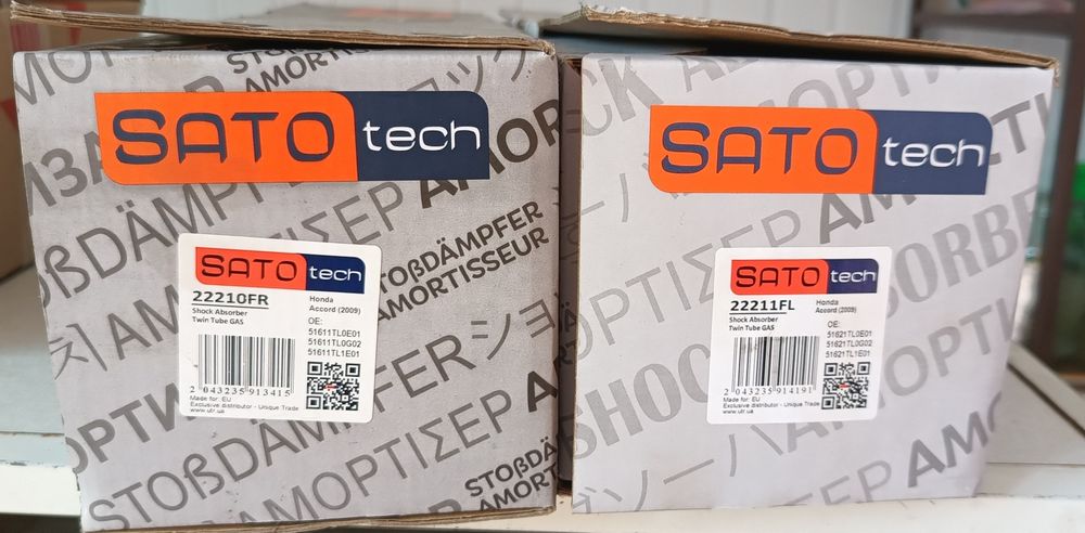 Стойки преднии Sato tech для Honda accord 8
