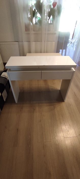 Konsola LED Baita cosmos biały połysk 100x80