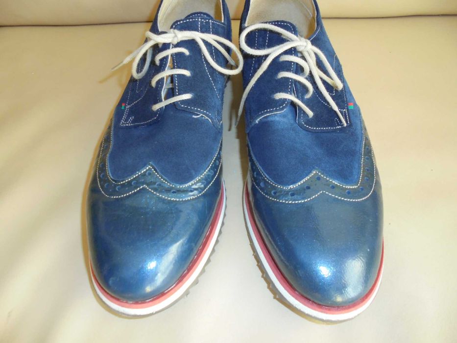 sapatos de homem cor azul