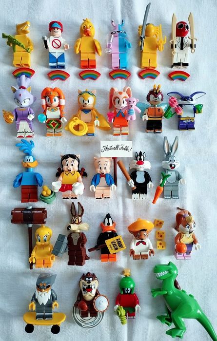 Лего фігурки тваринки, мультяшні персонажі
